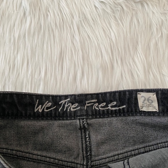 Free People Grey Jean Skirt - Picture 2 of 4